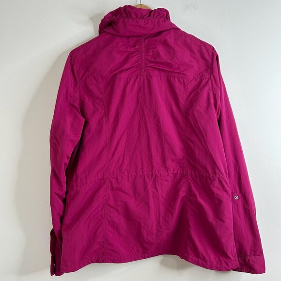Eddie Bauer Jacket Womens Large Pink Travex Lightweight Full Zip Windbreaker - Picture 7 of 13